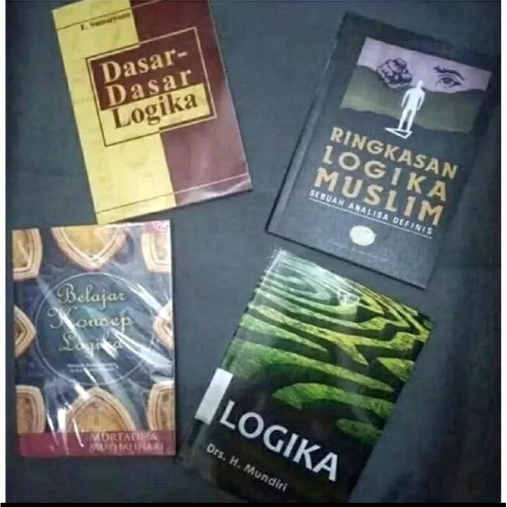 Paket 4 buku Logika - Dasar Dasar Logika - Ringkasan Logika Muslim - Belajar Konsep Logika