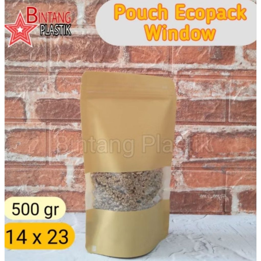 

Standing Pouch Paper Kraft Window