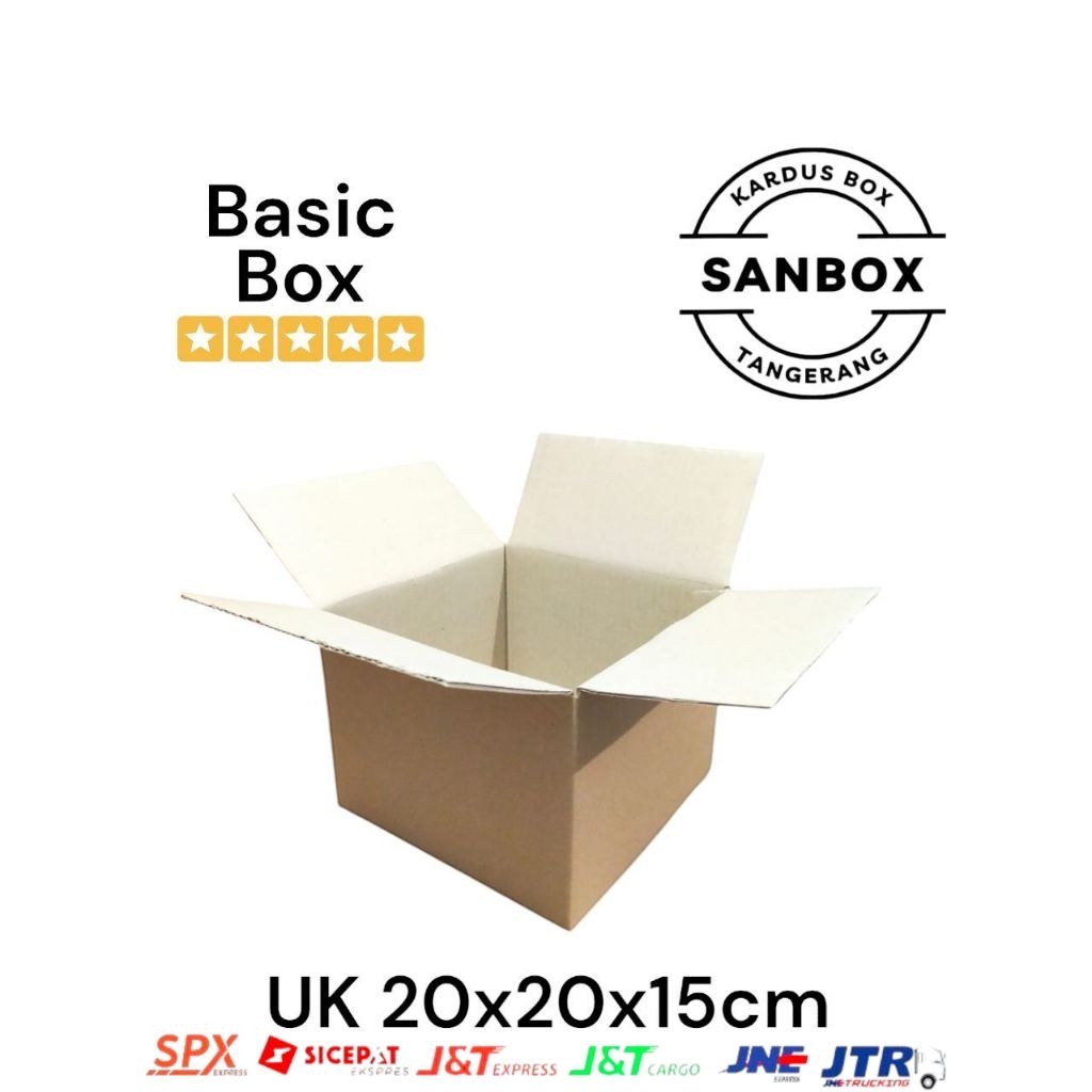 Kardus Box Polos UK 20x20x15cm