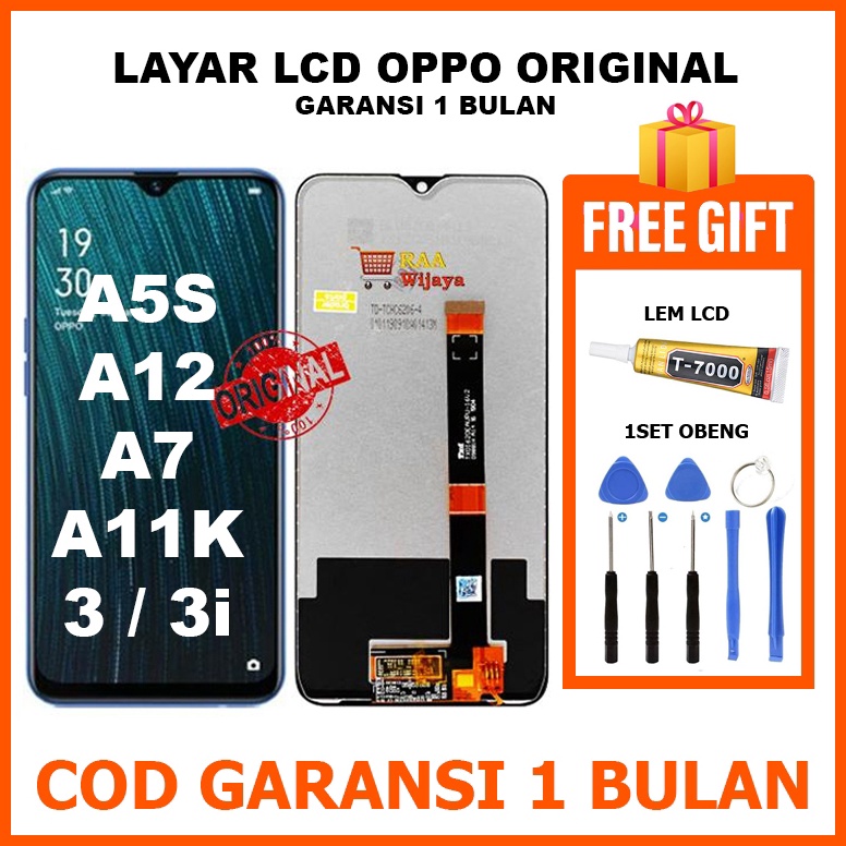 KODE D67R ORIGINAL LCD OPPO A5S A7A11KA12REALME 33i Fullset Touchscreen ORI