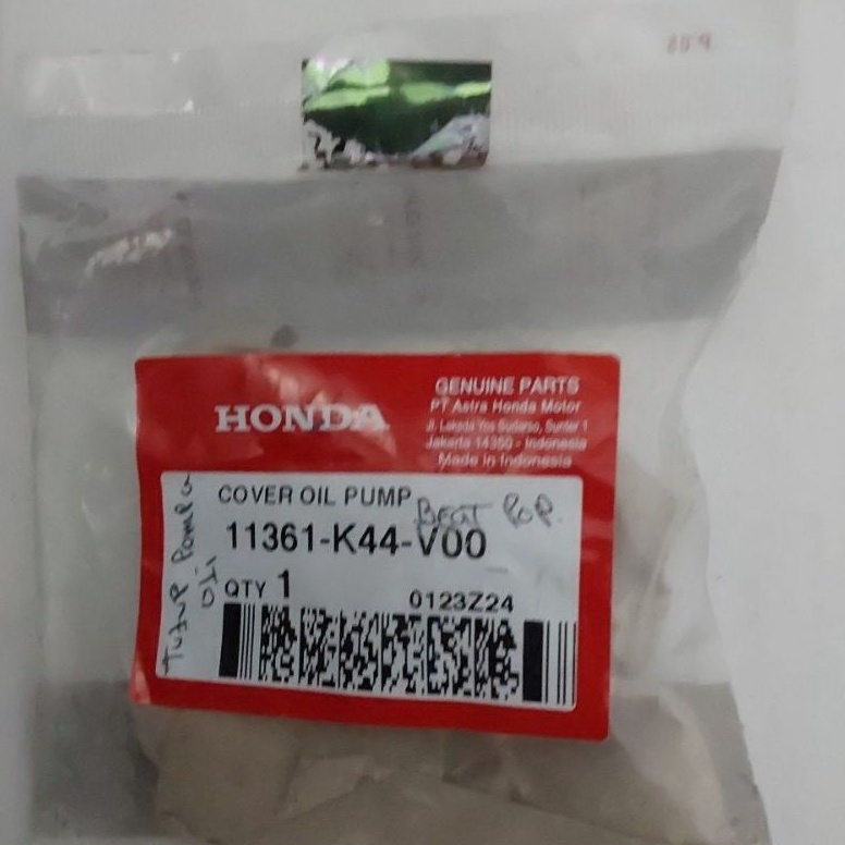 KODE R35U 11361K44V TUTUP GIGI POMPA OLI COVER OIL PUMP BEAT ESP SCOOPY ESP HGP ORI 1
