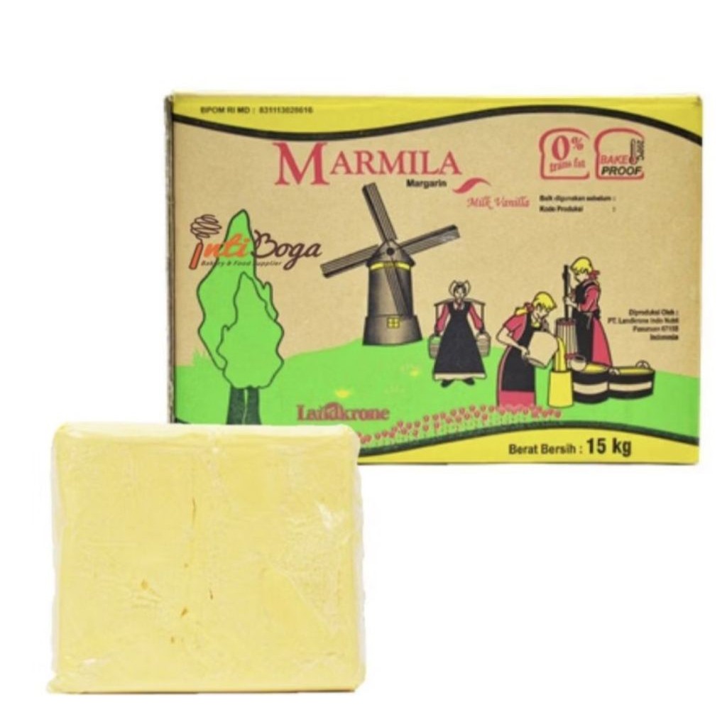 

Marmila Margarin Susu Mentega Vanilla 500gr