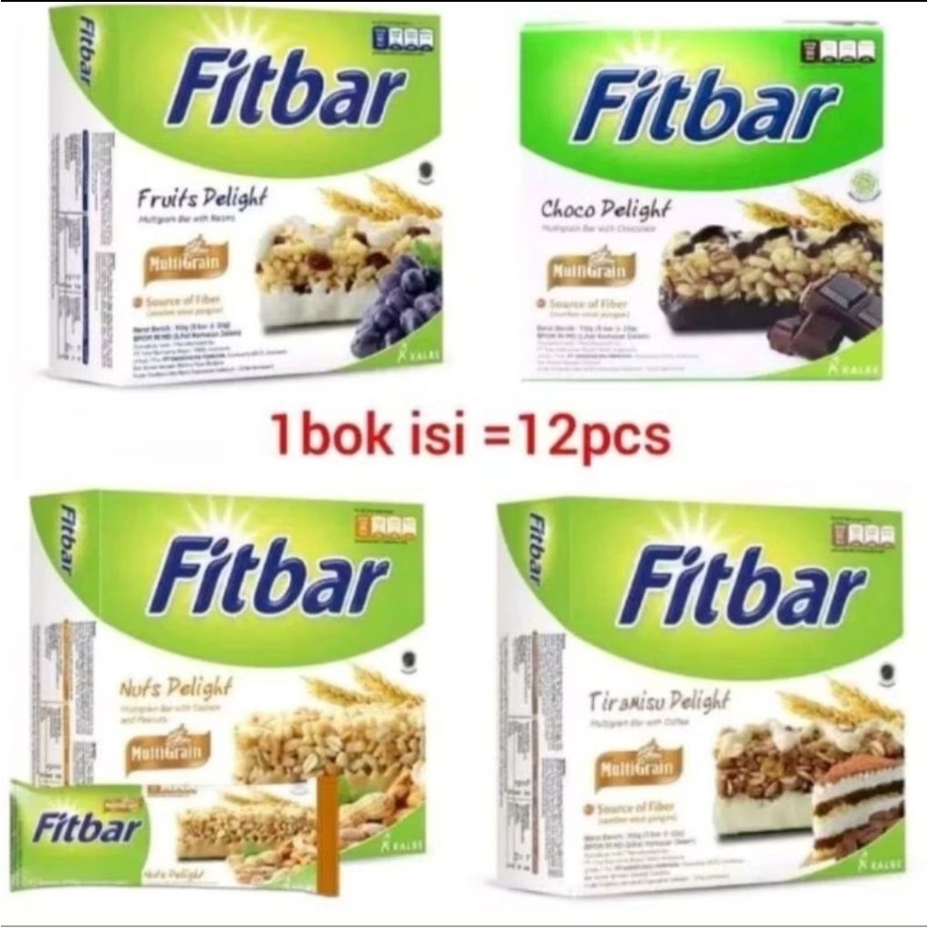 

Fitbar Multigrain Choco/Cheese/Fruit/Tiramisu