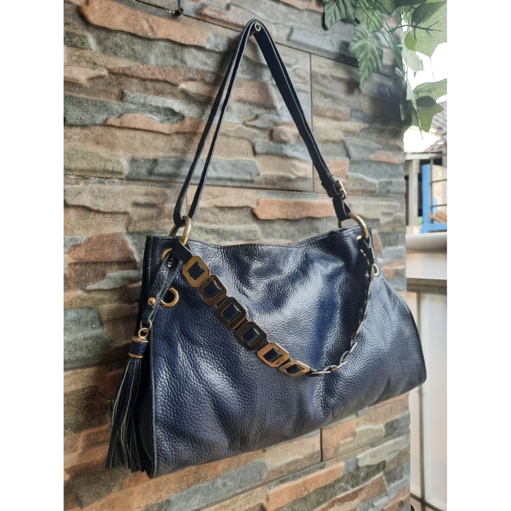 MARITA Totebag Navy - TAS PRELOVED BRANDED ORIGINAL