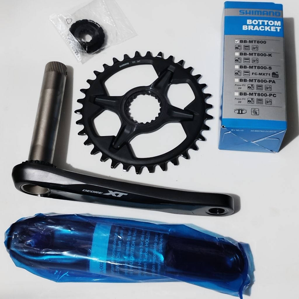 Crank Shimano Deore XT Single 34T with BB MT800