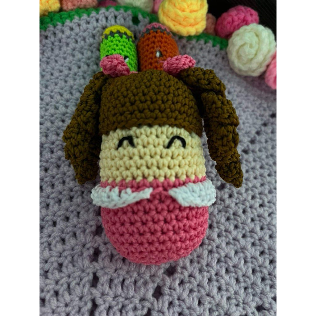 ganci rajut babydoll egg
