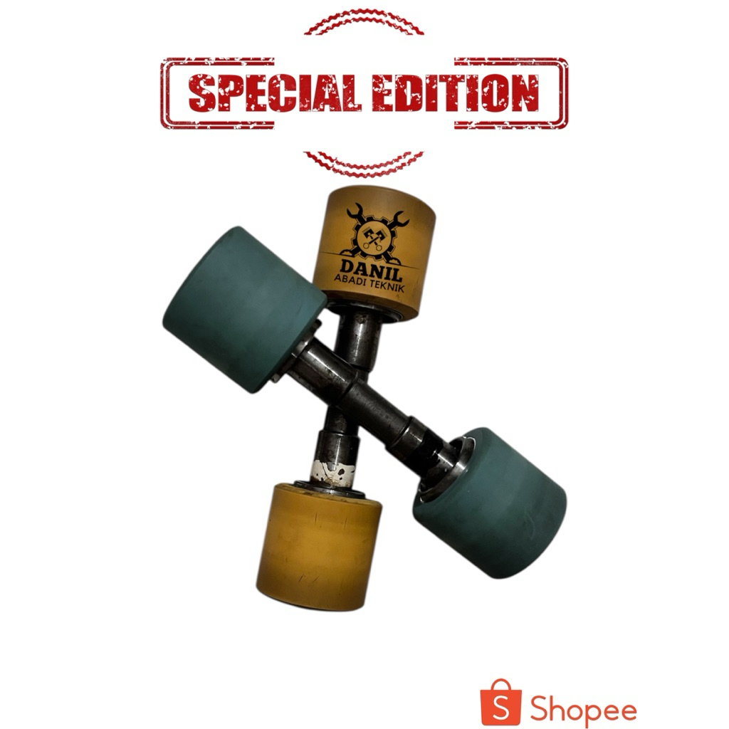 Roda Karet Waterfom Pintu Pagar Gerbang Dorong  Besi