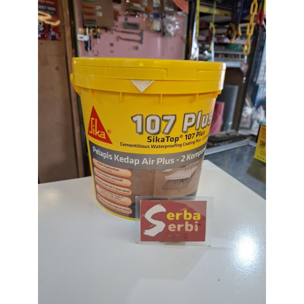 -/SET 4KG SIKA TOP 107-Semen acian+cairan pelapis antibocor elastis