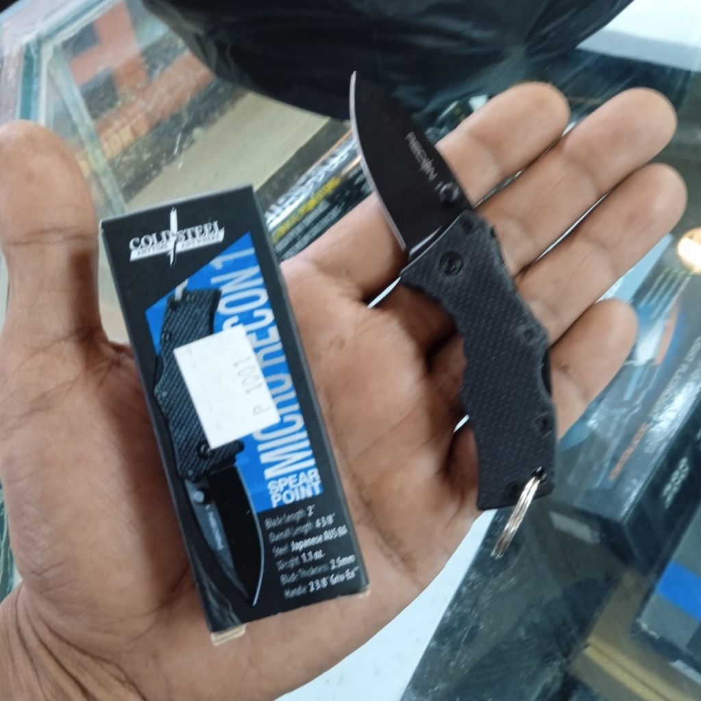 Pisau Bushcraft Survival Lipat Micro Recon 1 Pisau Survival Cold Steel