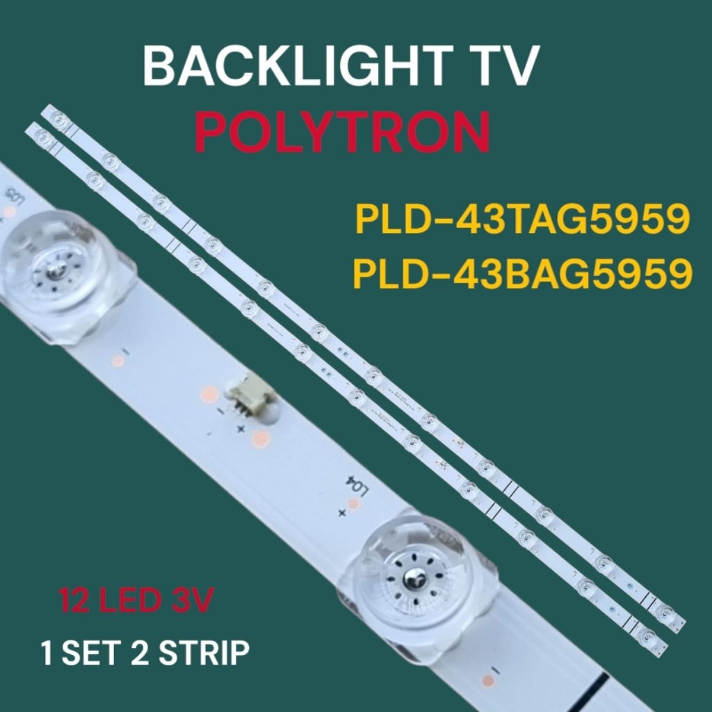 BACKLIGHT TV POLYTRON 43 INCH PLD-43TAG5959 / PLD-43BAG5959