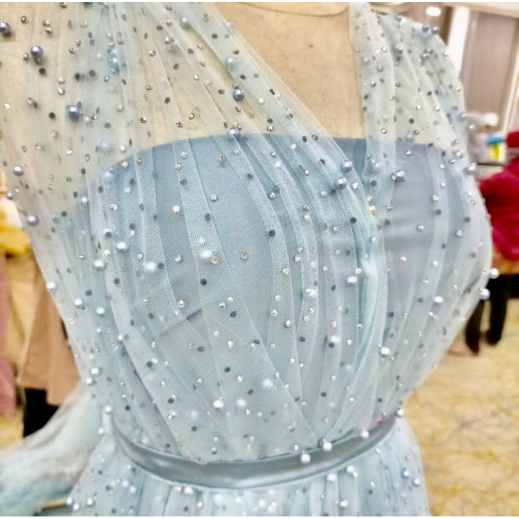 Kain Tile Mutiara Stone – Kain Tile Premium Bahan Gaun & Kebaya Mewah