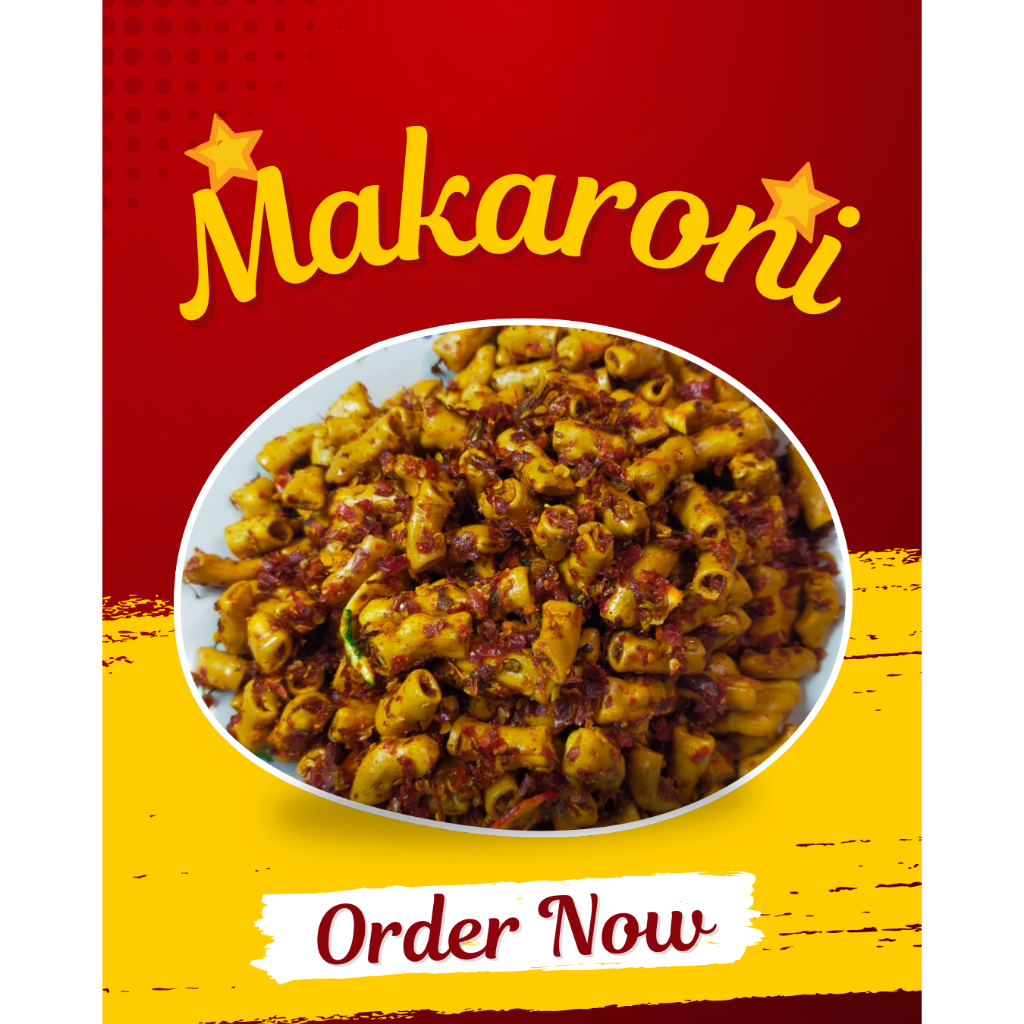 

Makaroni Pedas Gurih daun Jeruk SNACK KAZOku 250Gram