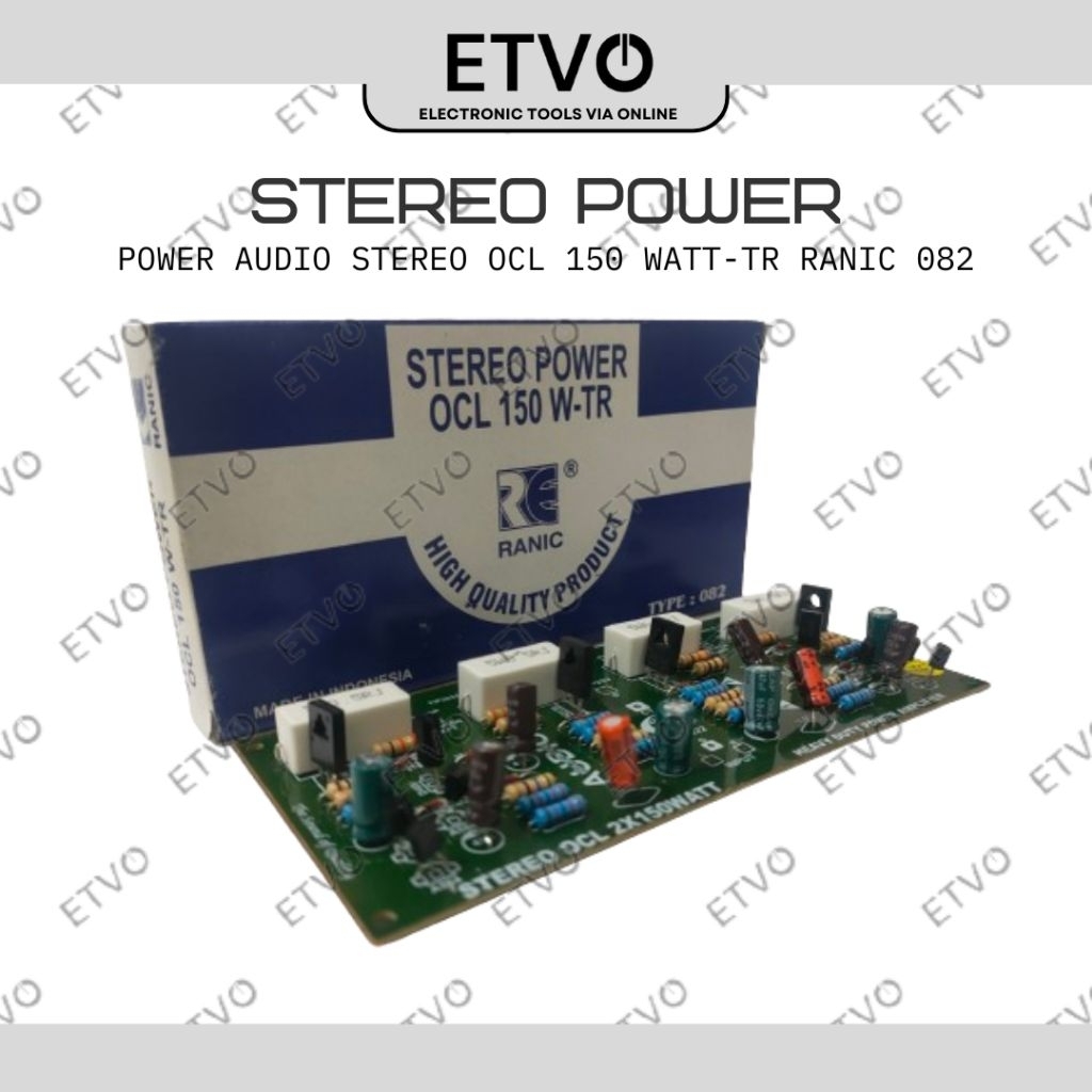 Ranic Power Amplifier Stereo OCL 150Watt-TR RE 082
