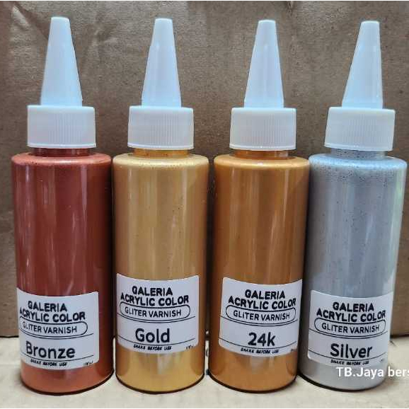 

Gold Paint Cat Warna Emas silver bronze water base