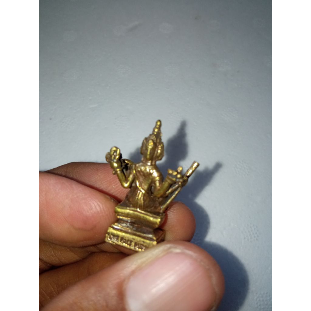 patung Mini Dewa Brahma logam