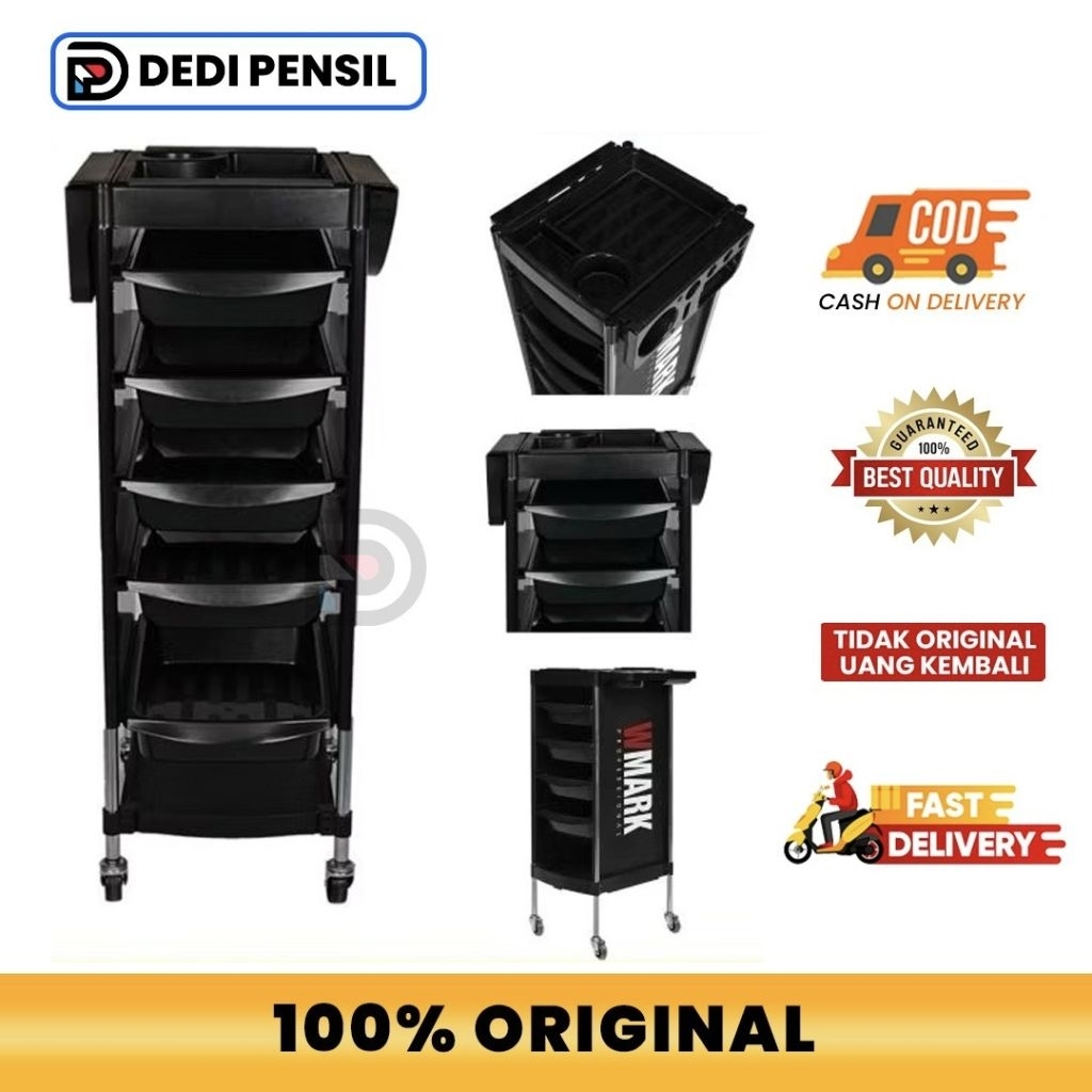 RAK TROLLEY MINIMALIS SALON BARBERSHOP PANGKAS RAMBUT TROLI SALON MINIMALIS
