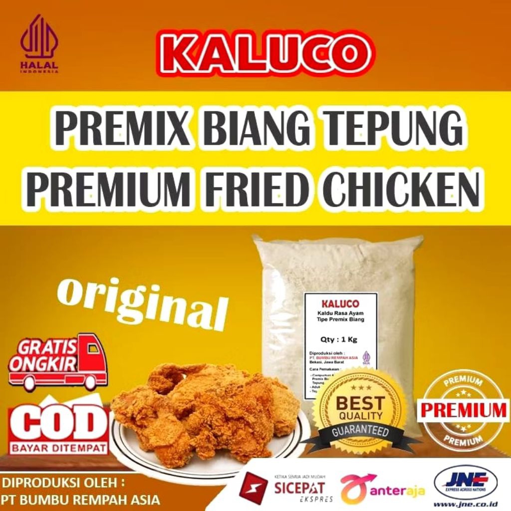 

Bumbu Biang Tepung Ayam Crispy KFC dan Geprek Kaluco 1000gram