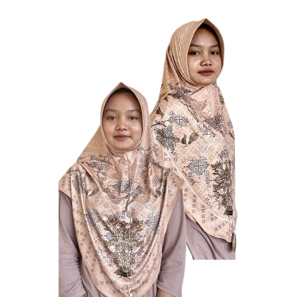 Khalisa XL - hijab instan printing motif