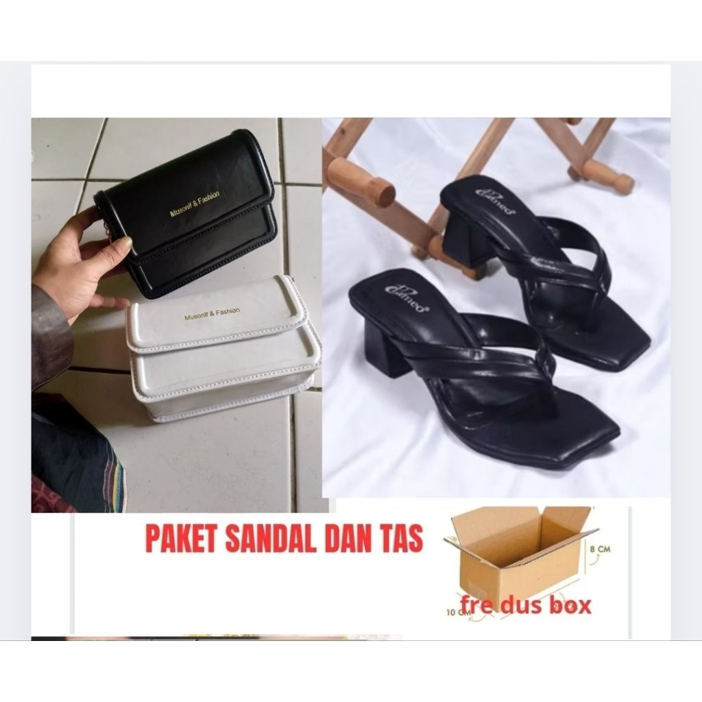 Dear Paket hemat 2in1 Tas&Sandal wanita terbaru .
