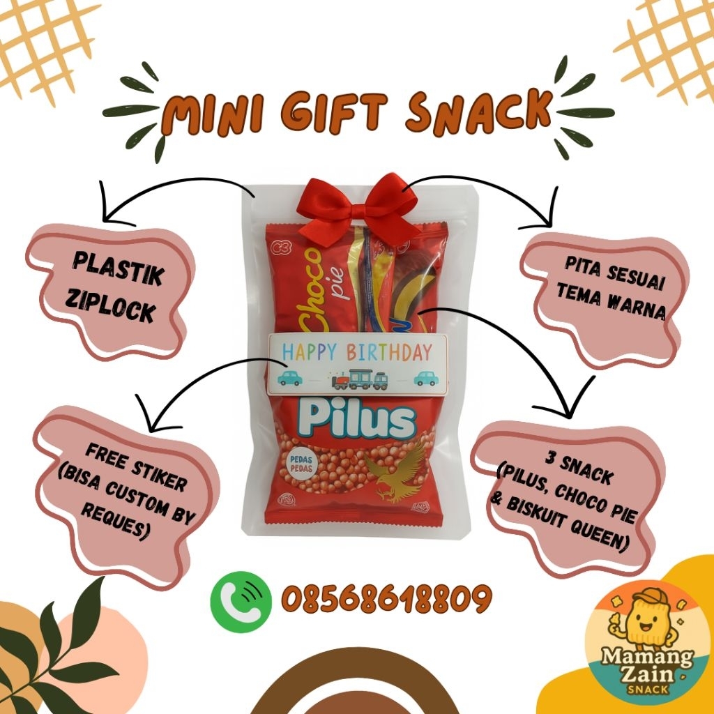 

Mini Gift Snack / Hampers Paket Snack Ulang Tahun