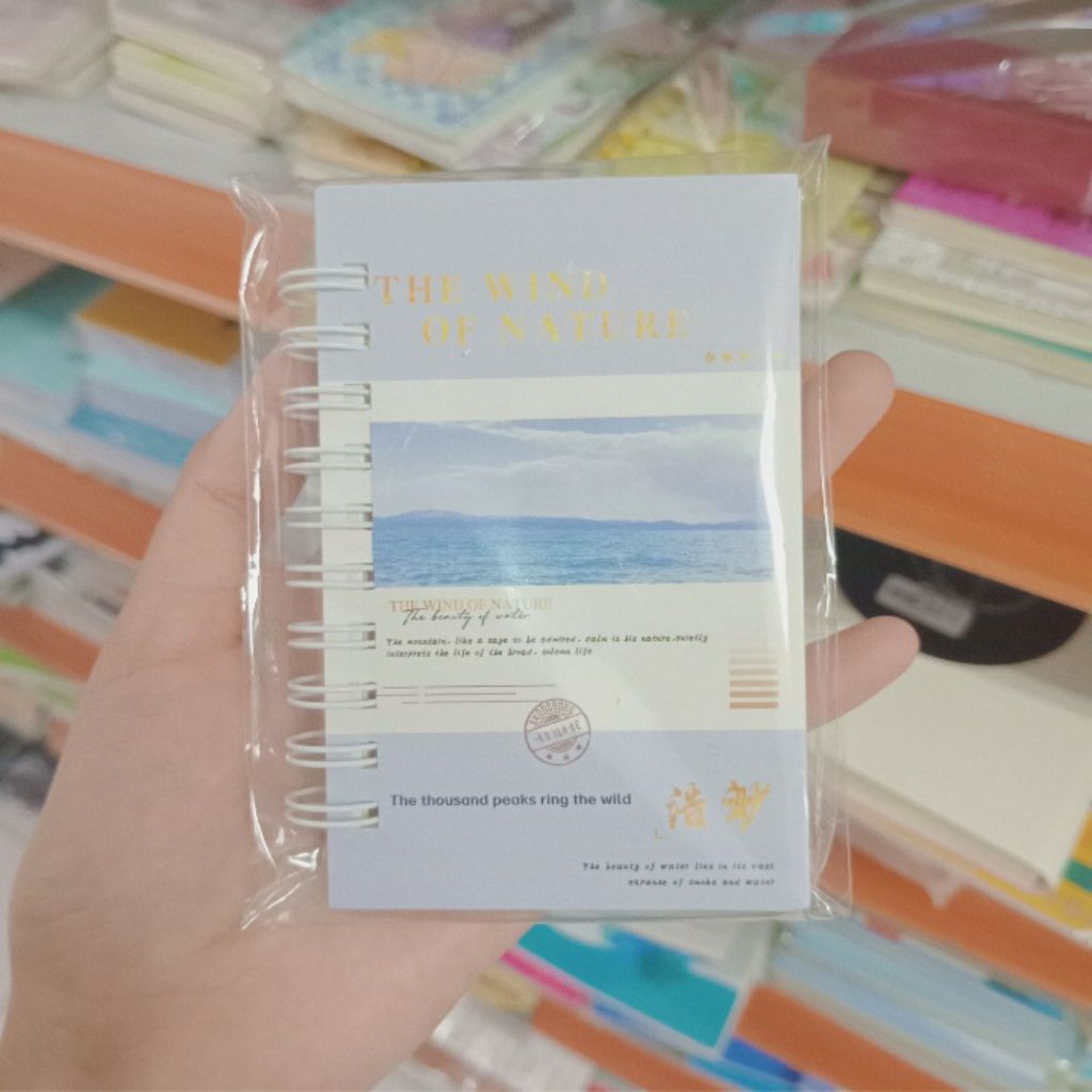 

(RANDOM) Notebook Mini Spiral - Desain Estetik "The Wind of Nature