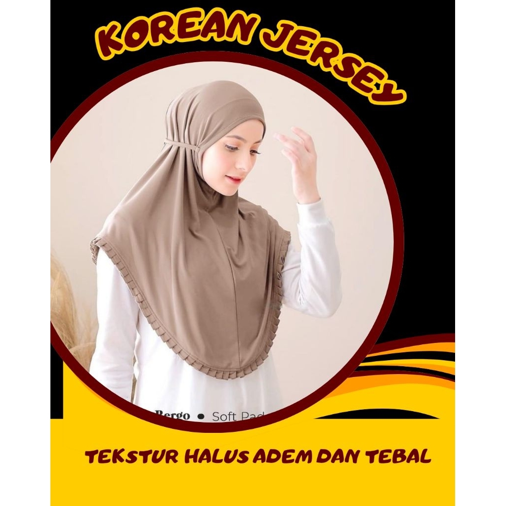 Jilbab bergo syria / bergo instan Zaida terbaru / termurah