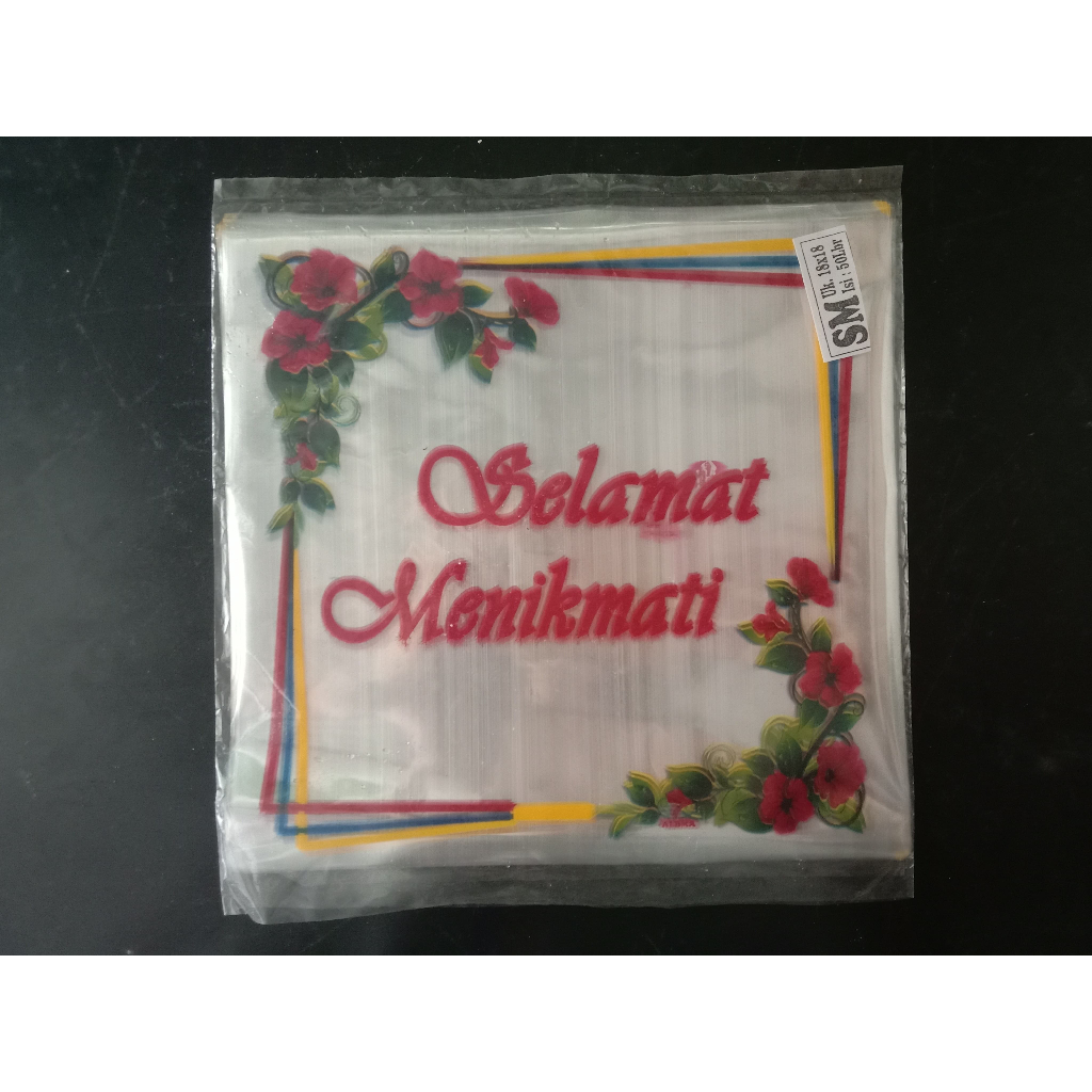 [1 Pack] Samir Plastik SELAMAT MENIKMATI