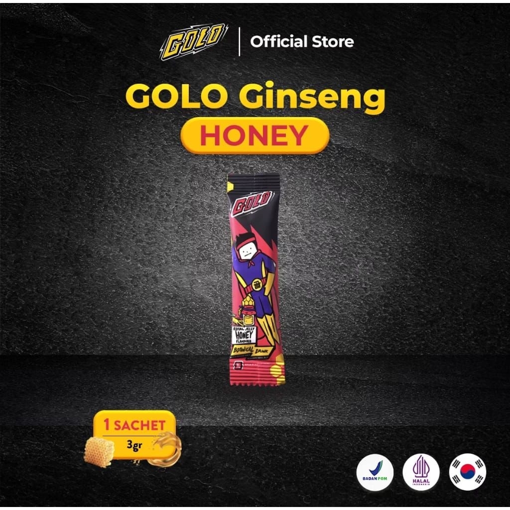 

GOLO Ginseng Botanical Drink Rasa Royal Jelly Honey Sachet