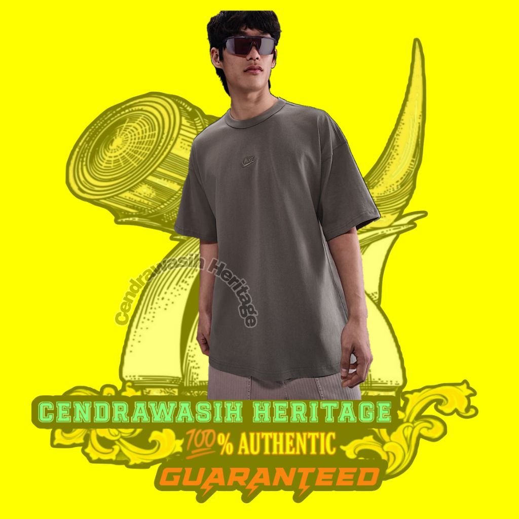 Nike Sportswear Premium Essentials Oversized Tshirt Cave Stone 100% Original