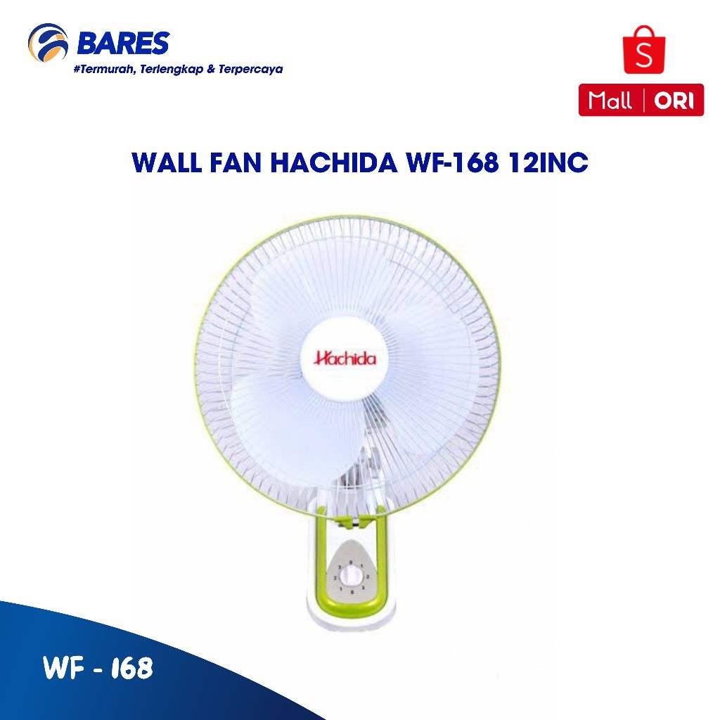 Hachida Wall Fan WF - 168 Ukuran 12 Inch