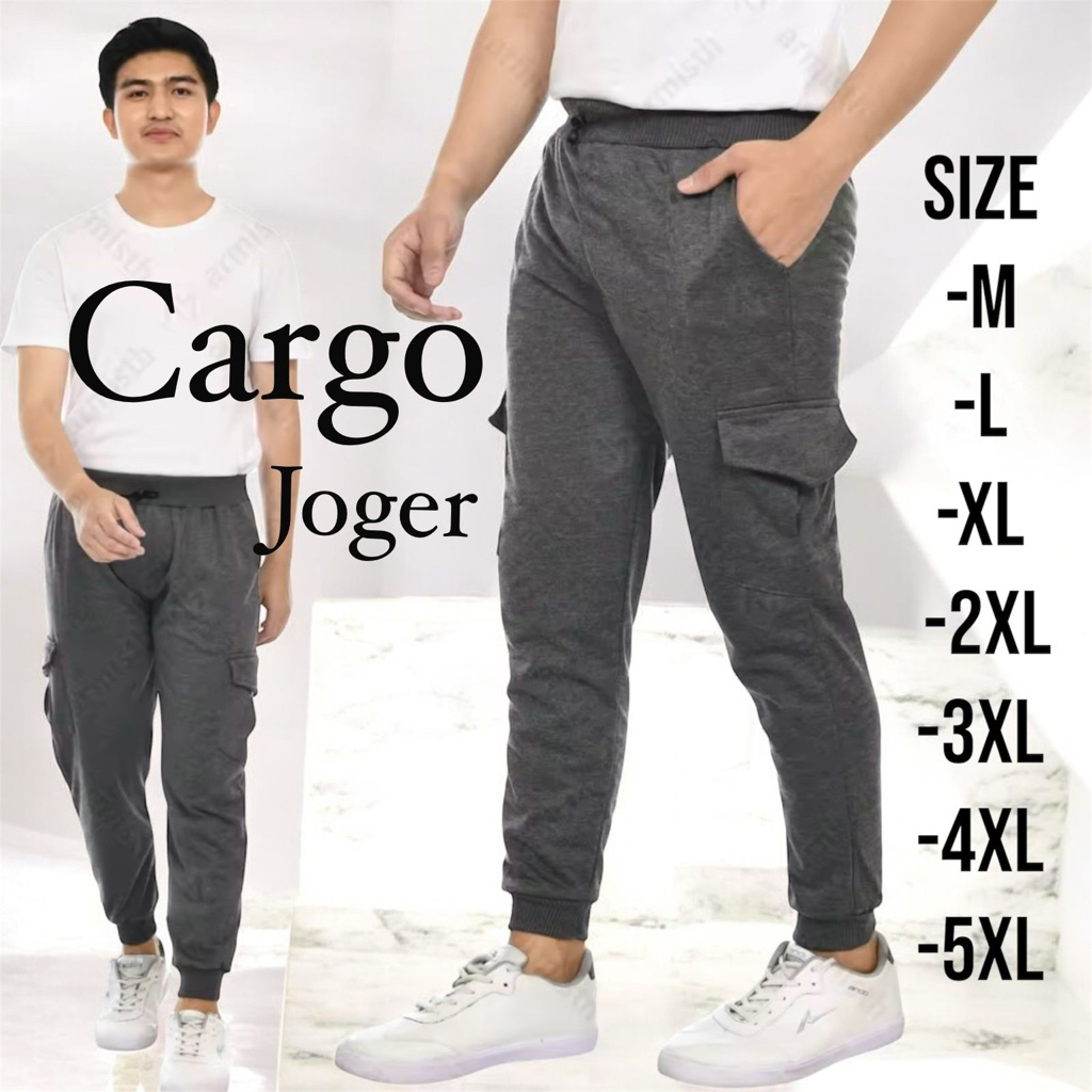 CELANA CARGO KOREN STYLE JOGER PRIA JUMBO CELANA PANJANG JOGER CARGO JUMBO JOGER CARGO BIGSIZE