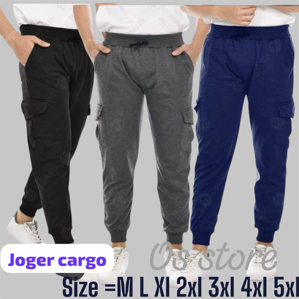 CELANA PANJANG JOGER CARGO PANTS JUMBO CELANA JOGER CARGO SUPER JUMBO CARGO KOREAN STYLE BIGSIZE PRI