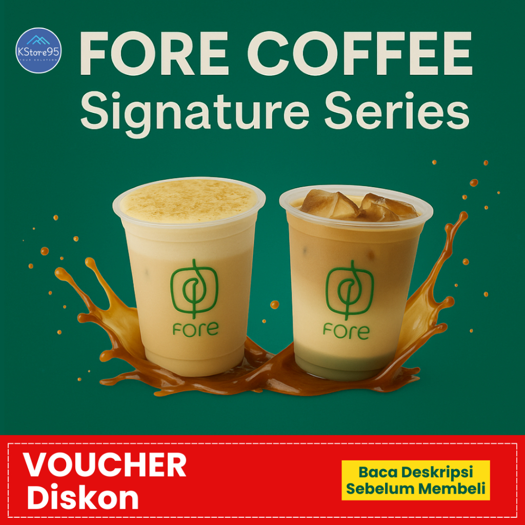 Fore Coffee Voucher Diskon Signature Series - Ngopi Murah Butterscotch Sea Salt Latte