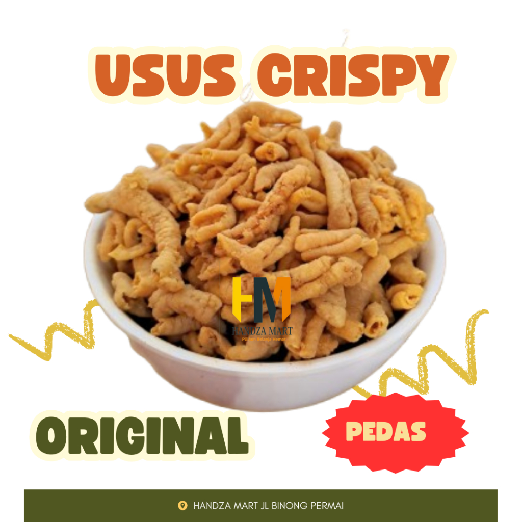 

Keripik Usus Ayam Crispy Original Gurih / Usus Ayam krispi Pedas