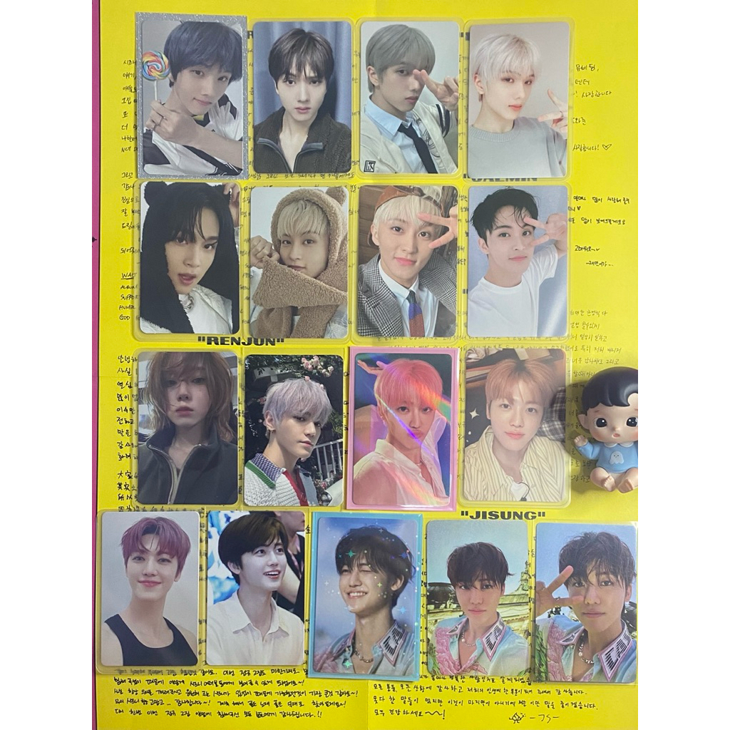 PHOTOCARD OFFICIAL PC NCT JISUNG TAEYONG MARK HAECHAN JAEMIN WINTER pc jisung lollipop permen jisung