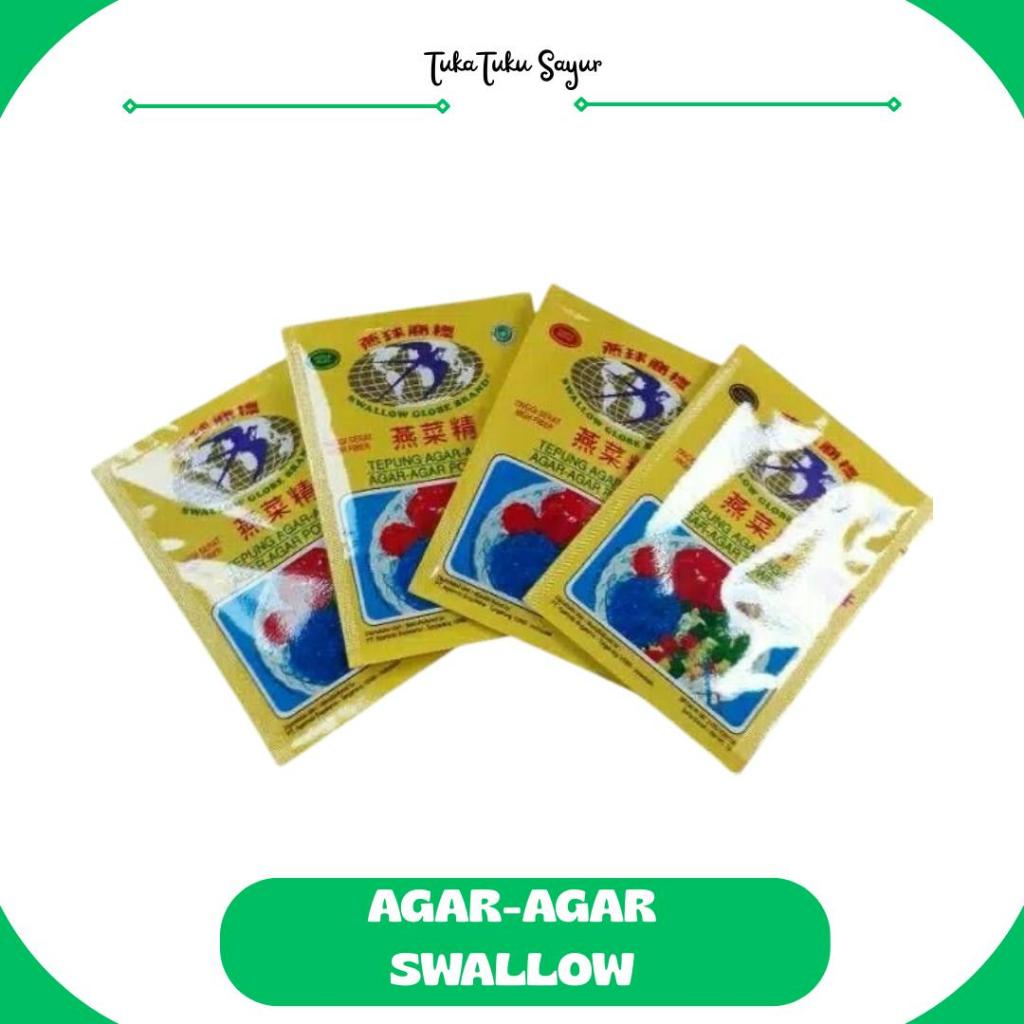 

AGAR-AGAR SWALLOW SACHET 7gram / SWALLOW GLOBE BRAND - TukaTuku Sayur