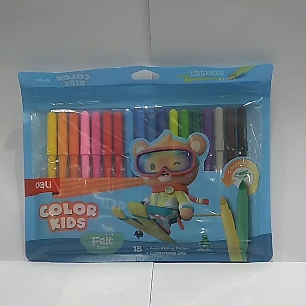 

DELI FELT PEN C161-18 , 18 WARNA