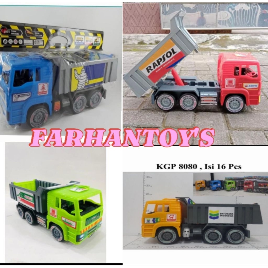 KGP 8080 Mainan Mobil Konstruksi Dump Truck / Mobil Bak Pasir