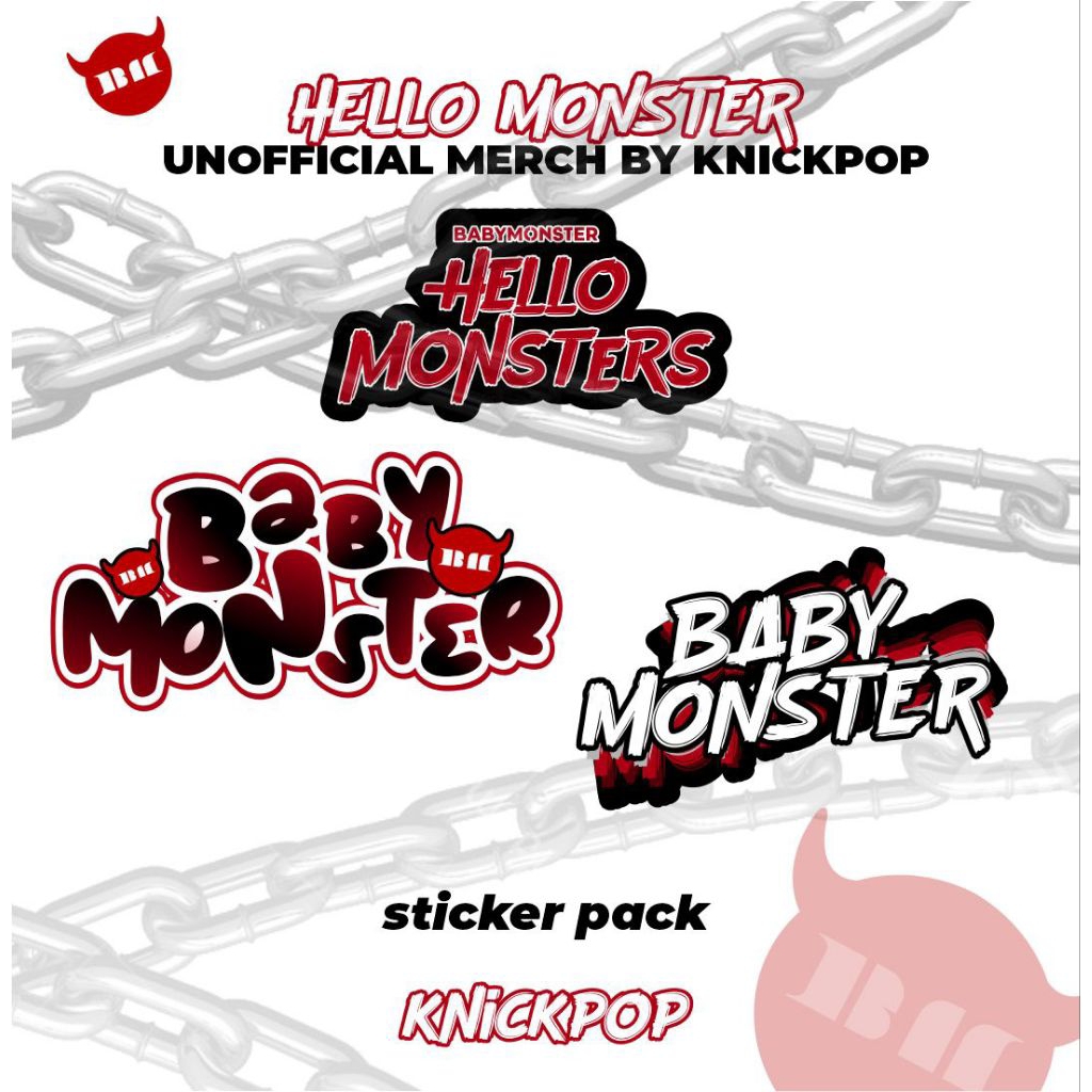 

[HELLO MONSTER EDITION] Babymonster Sticker Set Merch by Knickpop
