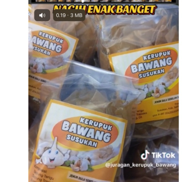 

krupuk bawang mentah 4 kg