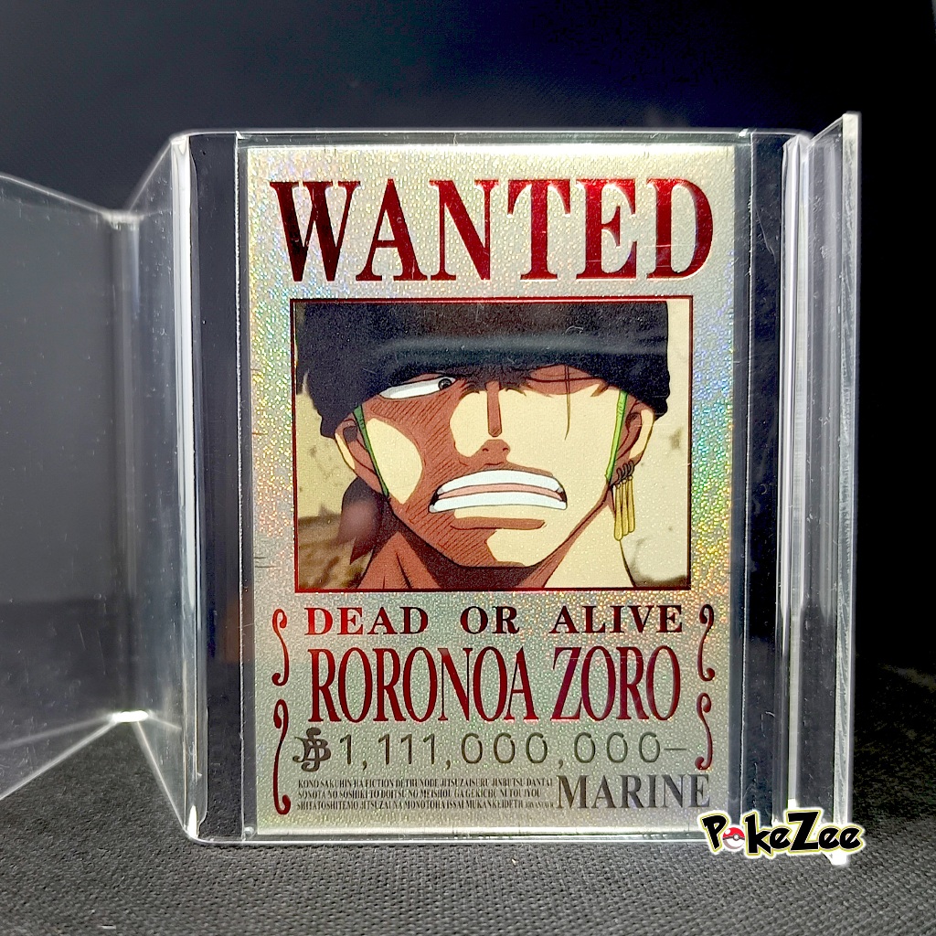 One Piece Special Edition Bounty Wanted Holo Rare Monkey D Luffy Roronoa Zoro Sanji Niko Robin