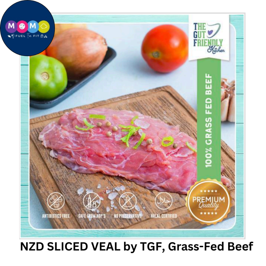 

The Gut Friendly Kitchen NZD Sliced Veal by TGF, Grass-Fed Beef (500gram)
