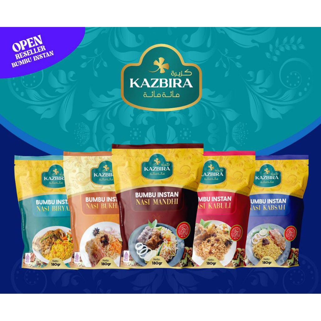

Kazbira Bumbu Instan Nasi Kebuli Mandhi Biryani Bukhori 180gr