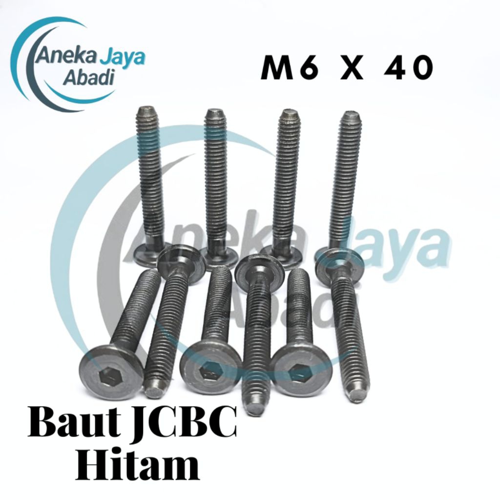 Baut JCBC Hitam M6x40, Baut Furniture,Baut Jcbc hitam knockdown