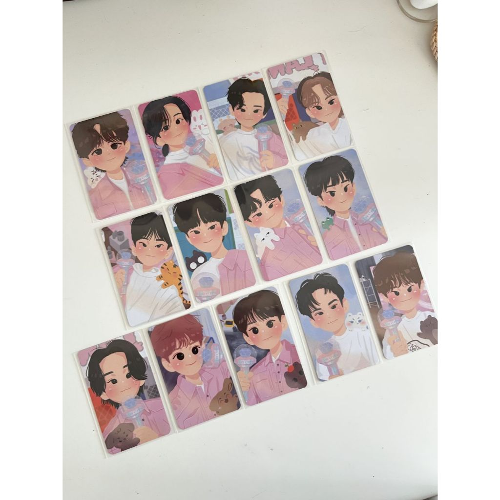 

SULKYTIGER Seventeen Caratzone Photocard / Fanart PC Art Print KPOP