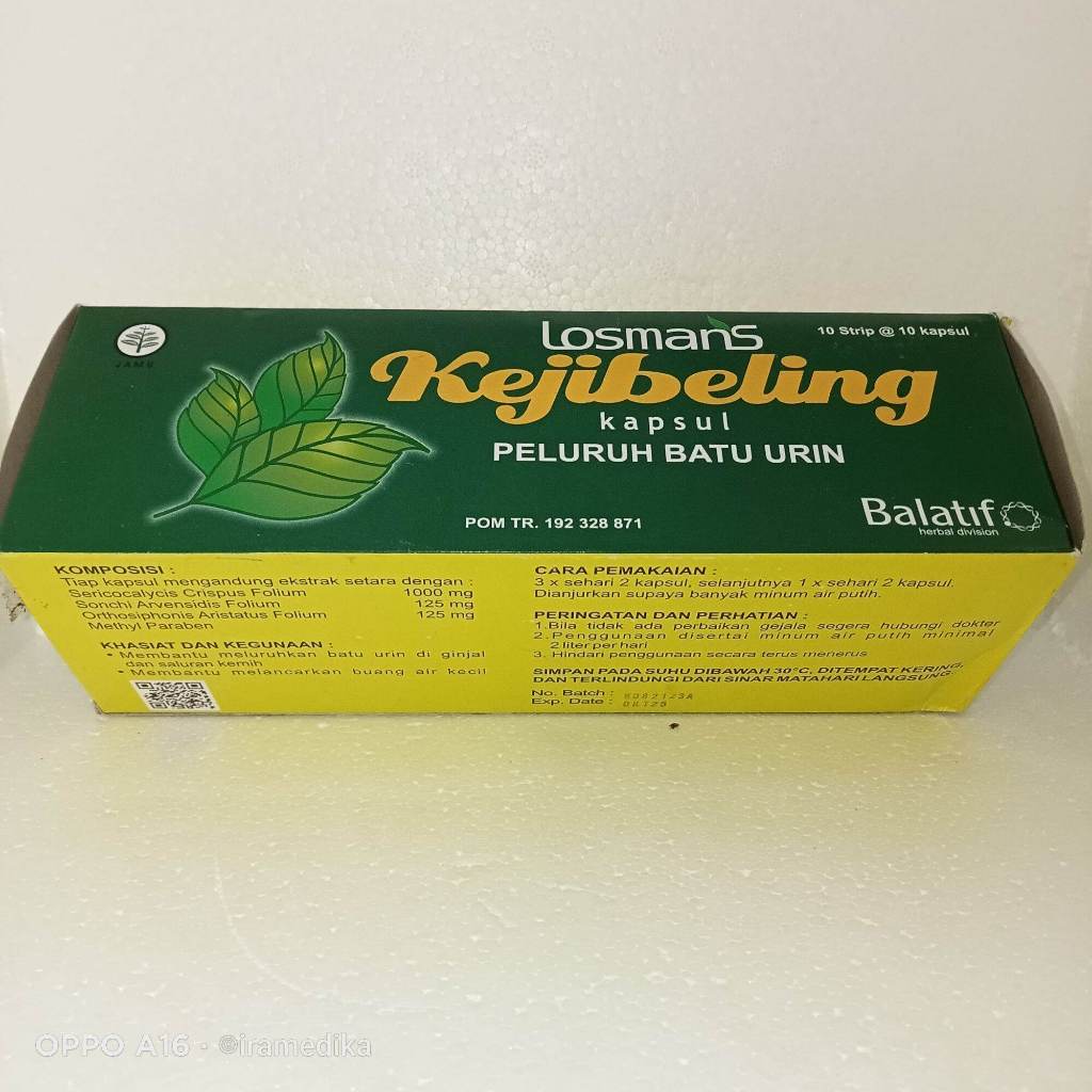 

KEJIBELING BOX Herbal Isi 100 - Peluruh Batu Urin