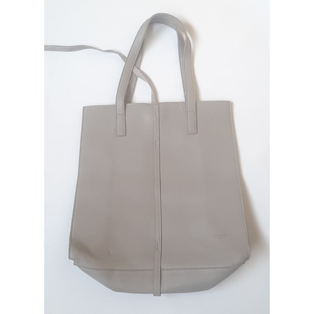 Tas Tote Abu Abu Grey Merek CAMBIO italy  Bag Kuliah Kampus Kerja Preloved PL Prelove