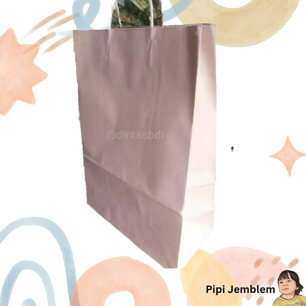 

[banyak ukuran]paperbag shopping bag coklat tebal kantong belanja