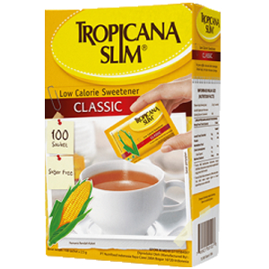 

TROPICANA SLIM Sweetener Low Calorie 100 Sachet – Pemanis Rendah Kalori, Aman untuk Diet dan Diabetes