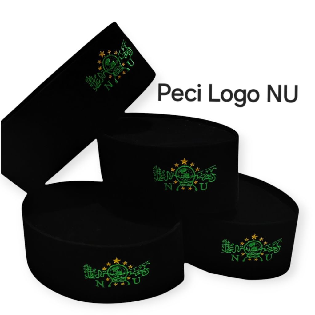 Songkok NU | Peci Songkok Hitam Bordir NU Pria Anak Dan Dewasa